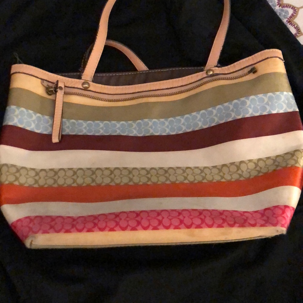 Well loved coach reversible purse